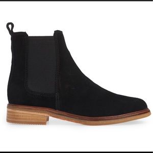 FRANCO SARTO BLACK SUEDE ANKLE BOOTS